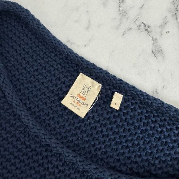 Sh*t That I Knit Navy Blue Scotia Sweater S - Picture 6 of 7